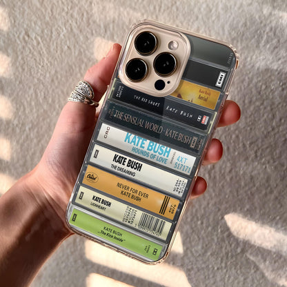 Kate Bush Albums Cassette Collection Retro Phone Case