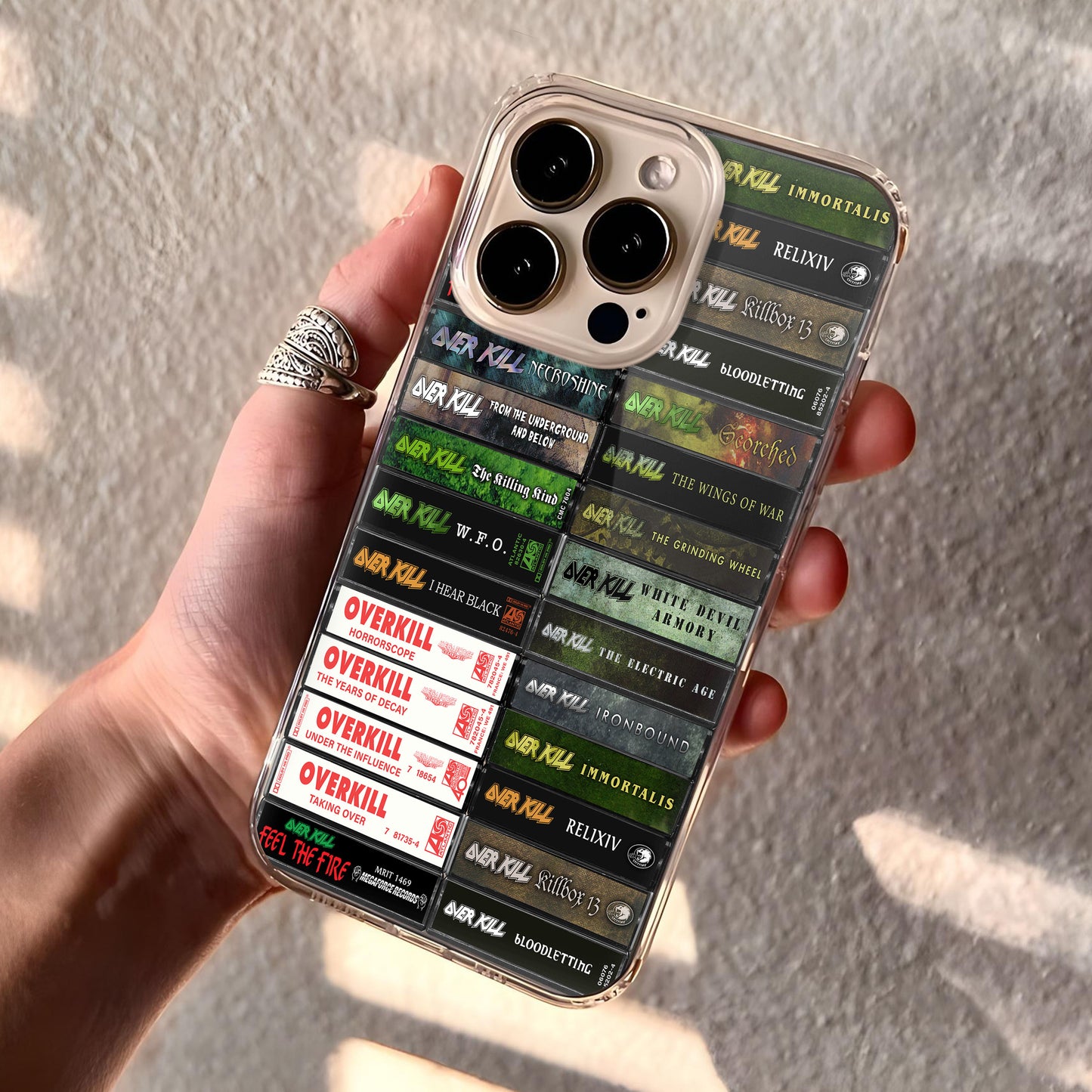 Overkill Albums Cassette Collection Retro Phone Case