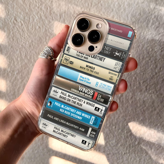 Paul McCartney Albums Cassette Collection Retro Phone Case