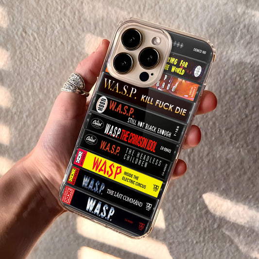 W.A.S.P Albums Cassette Collection Retro Phone Case
