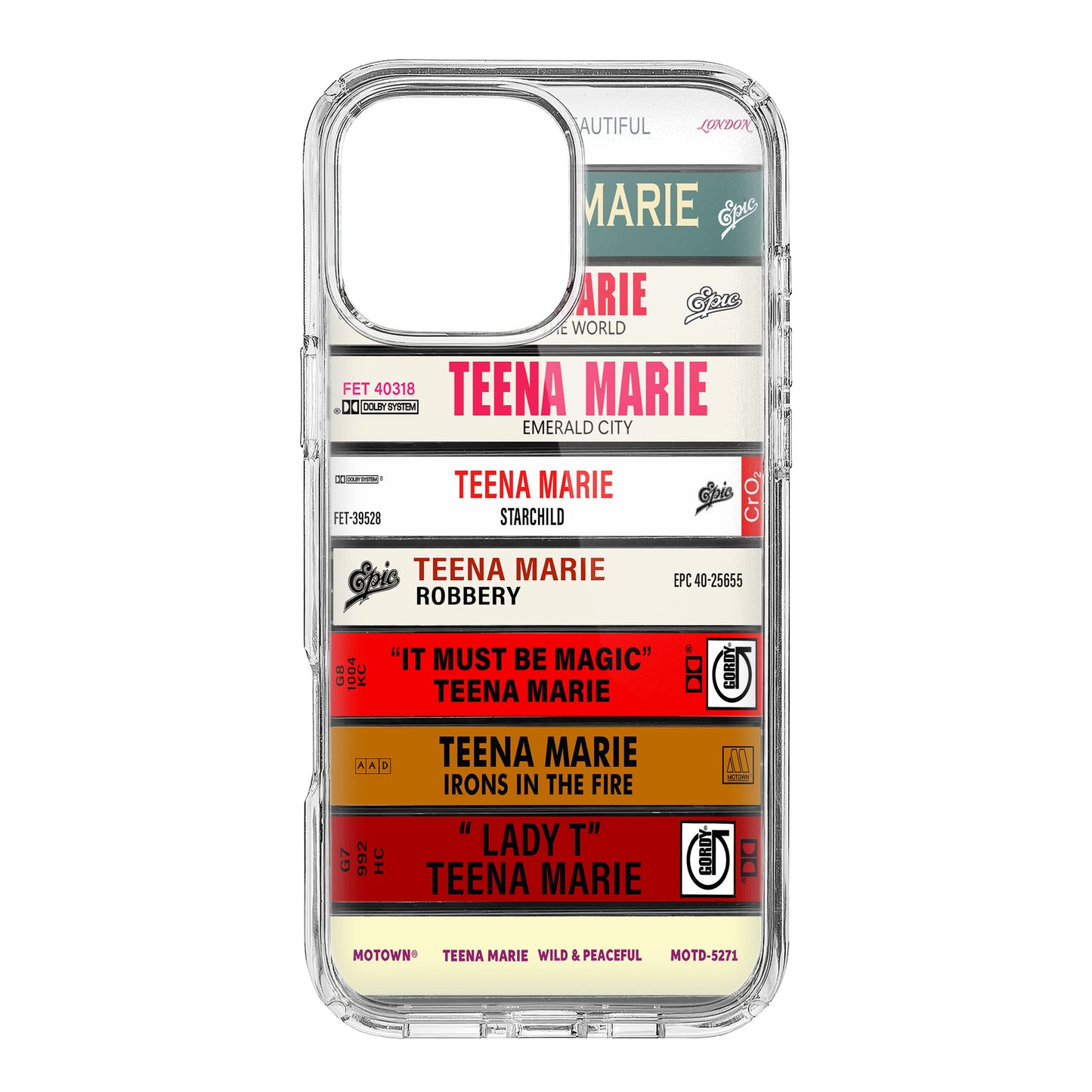 Teena Marie Albums Cassette Collection Retro Phone Case