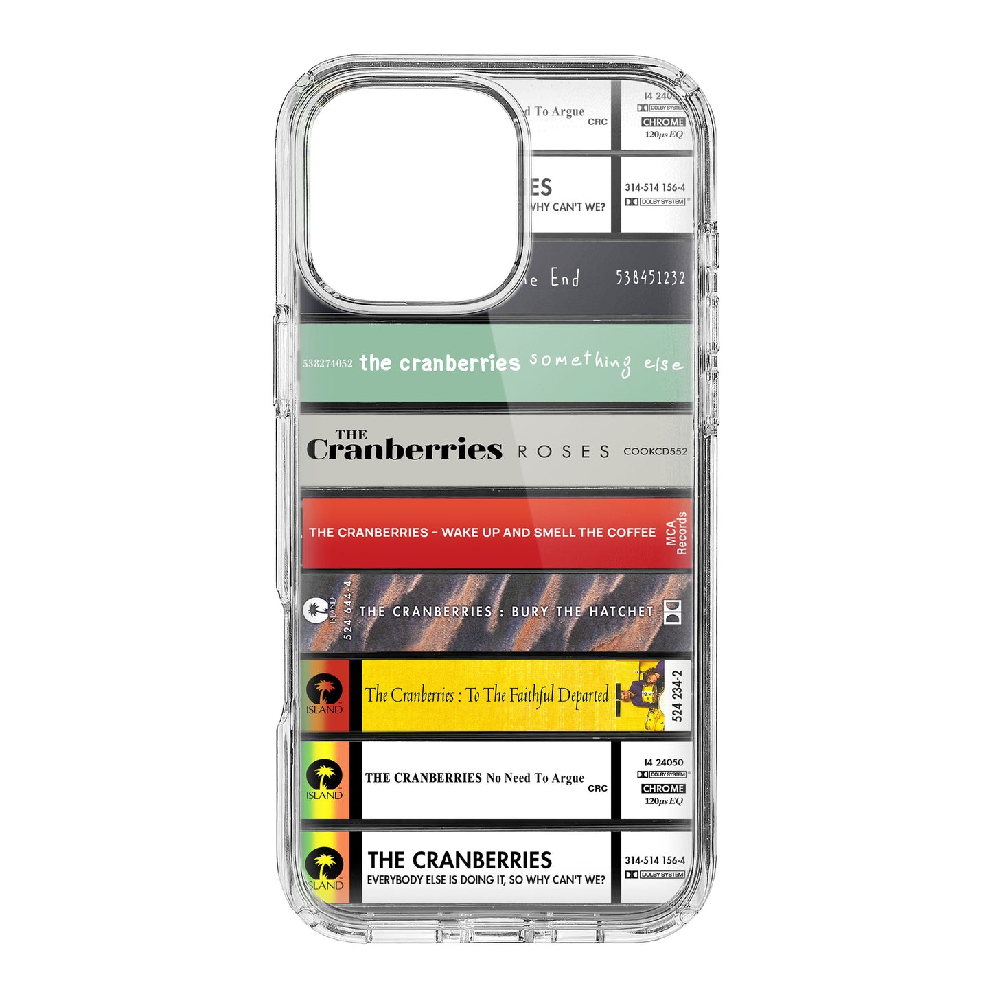 The Cranberries Albums Cassette Collection Retro Phone Case