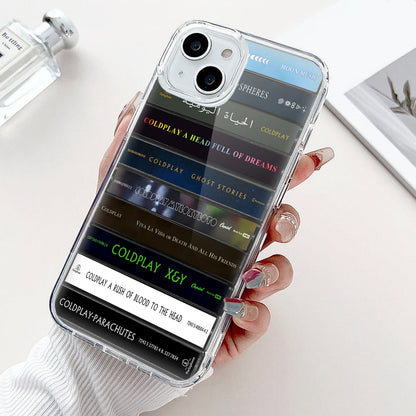 Coldplay Albums Cassette Collection Retro Phone Case