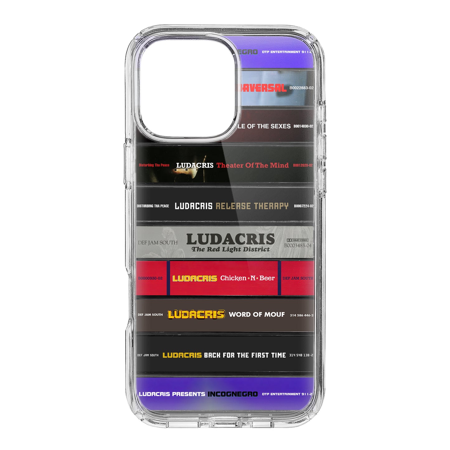 Ludacris Albums Cassette Collection Retro Phone Case