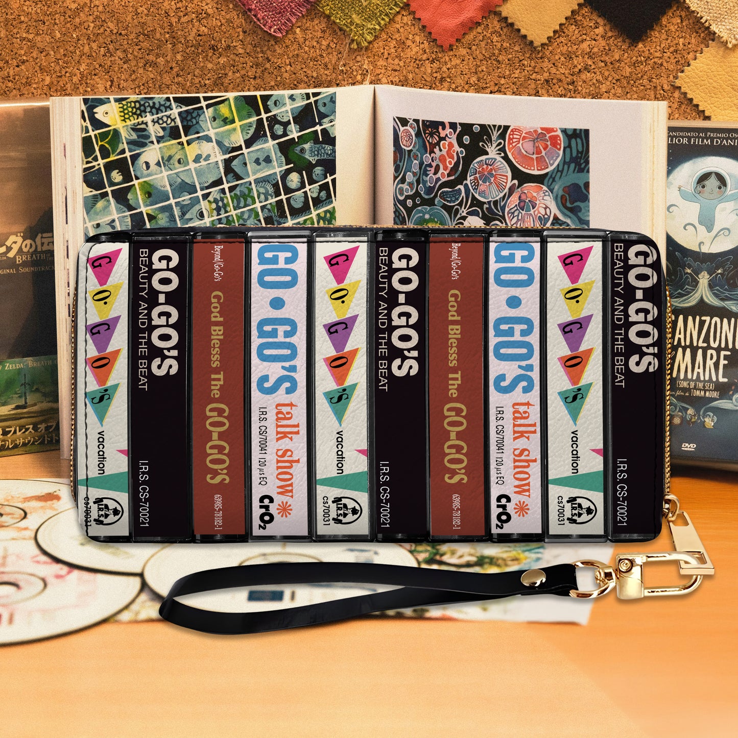 Go-Go's Albums Cassette Vintage Leather Long Wallet