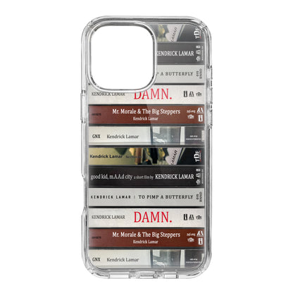 Kendrick Lamar Albums Cassette Collection Retro Phone Case