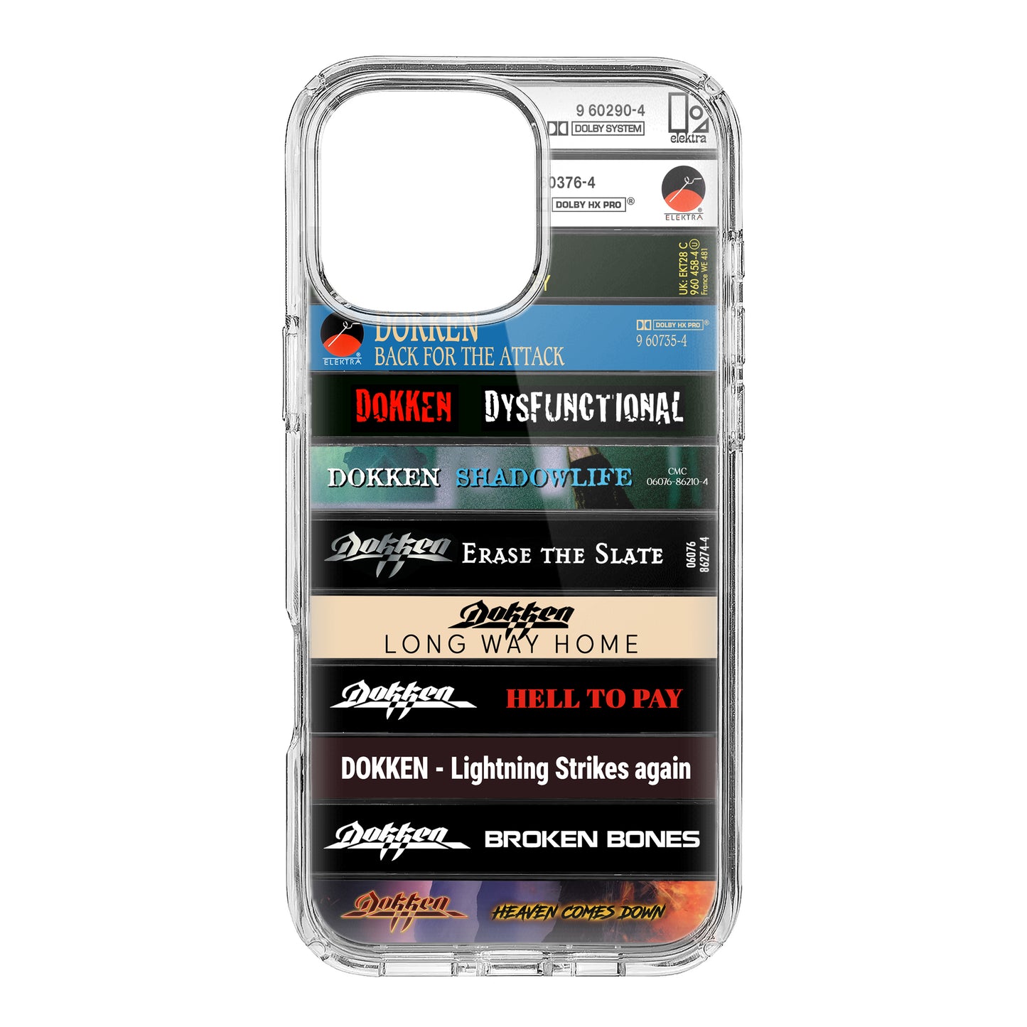 Dokken Albums Cassette Collection Retro Phone Case