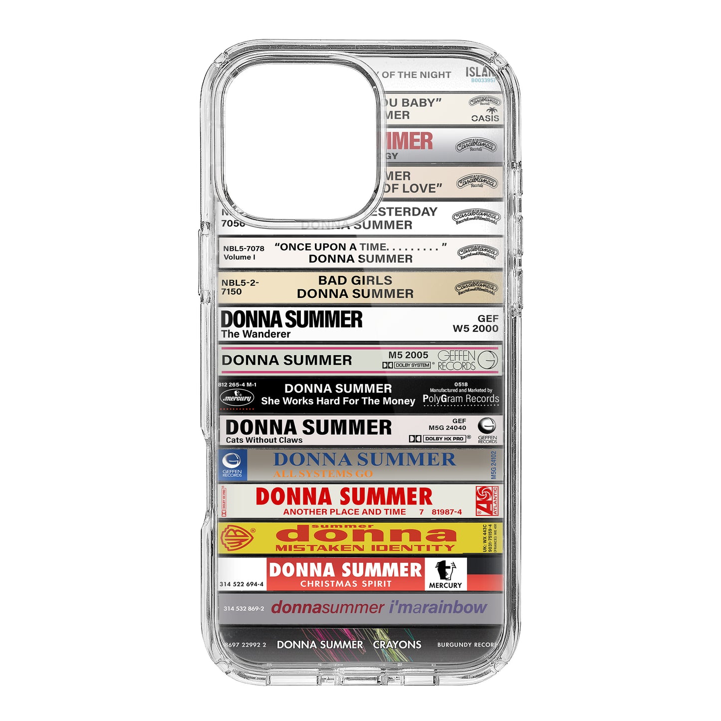 Donna Summer Albums Cassette Collection Retro Phone Case