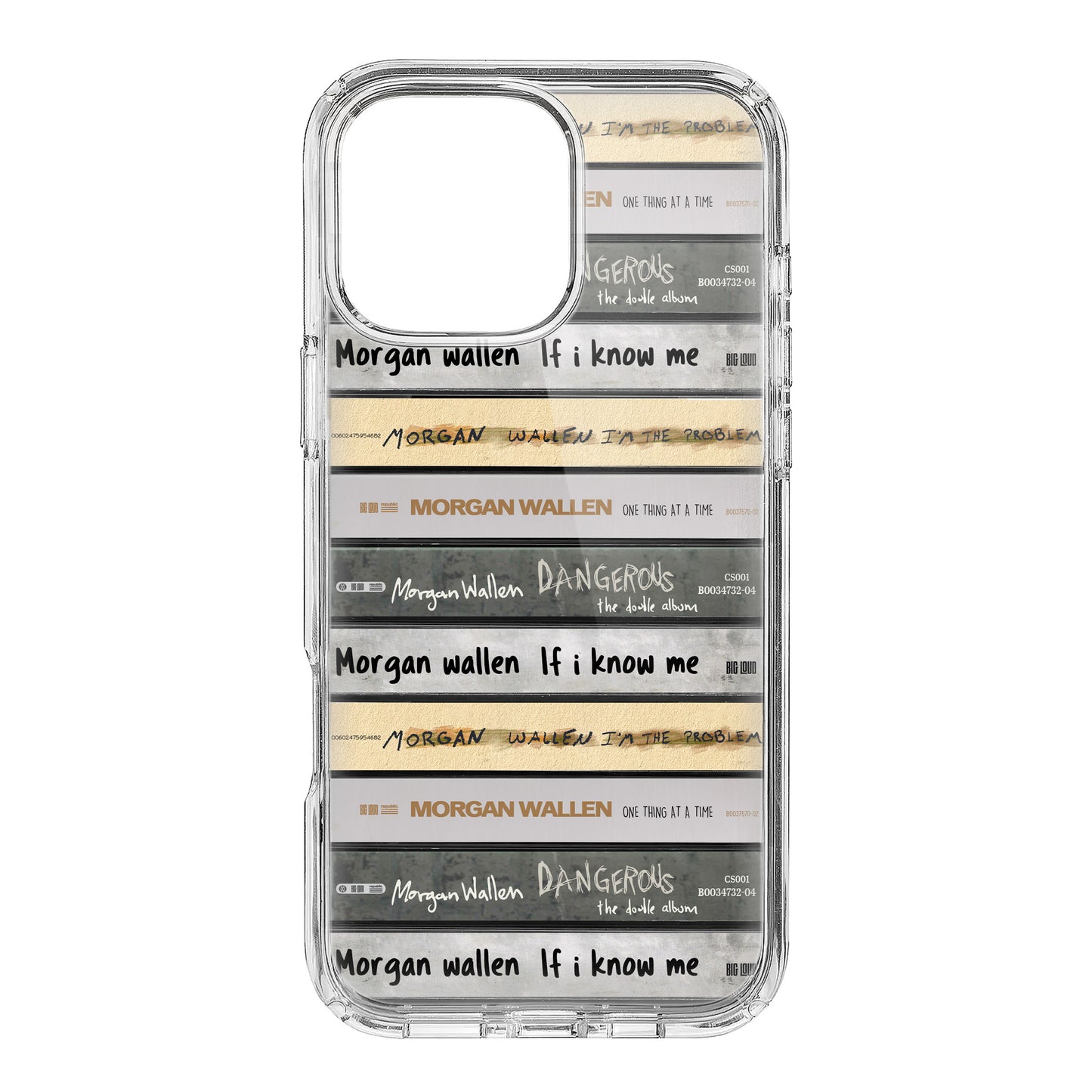 Morgan Wallen Albums Cassette Collection Retro Phone Case