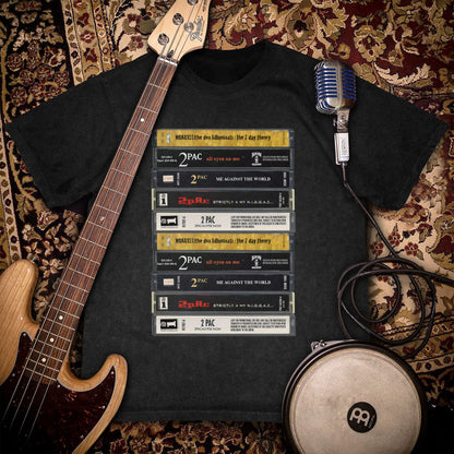 Tupac Albums Cassette Retro Collection Premium Unisex T-Shirt
