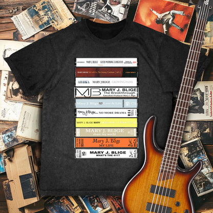 Mary J. Blige Albums Cassette Collection Retro Collection Premium Unisex T-Shirt