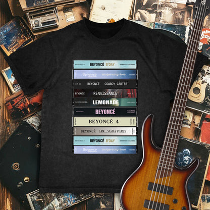 Beyoncé Albums Cassette Retro Collection Premium Unisex T-Shirt