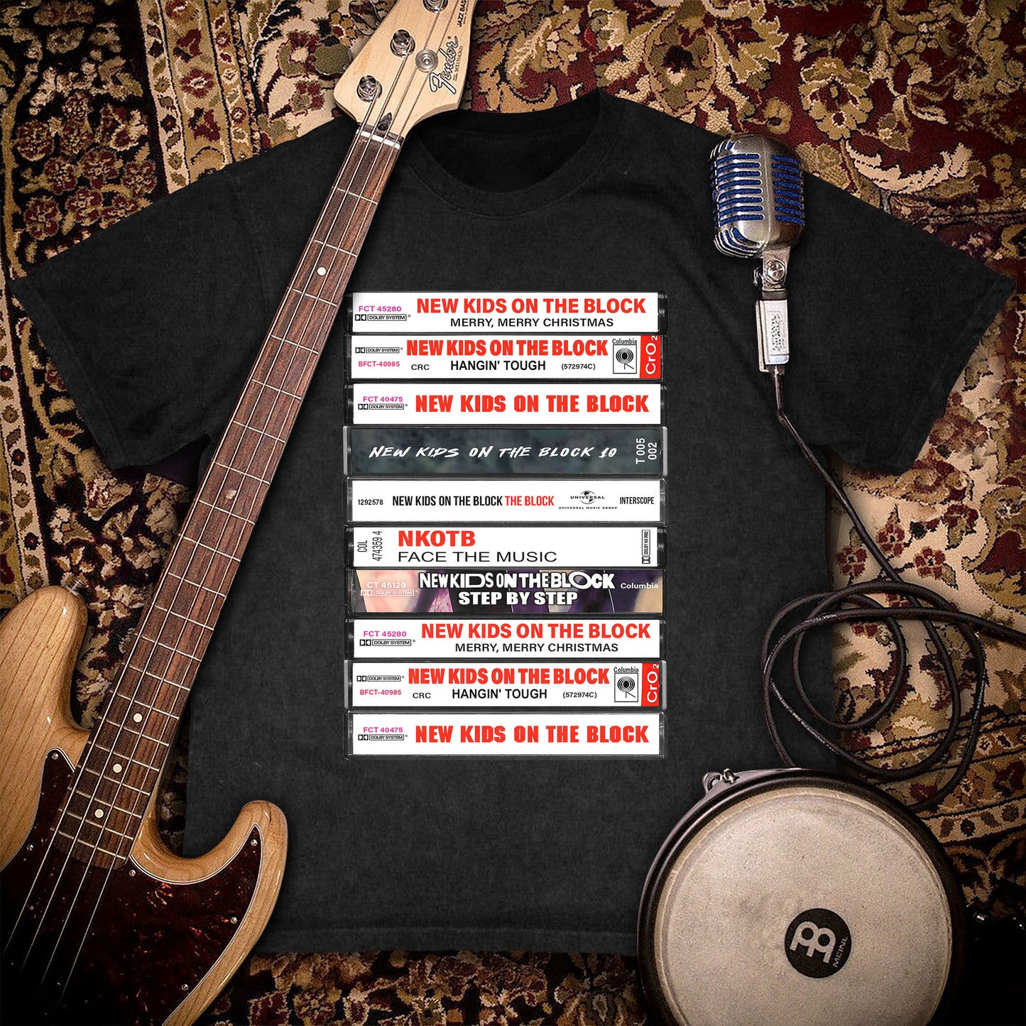 New Kids on the Block Albums Cassette Retro Collection Premium Unisex T-Shirt