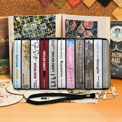 Taylor Swift Albums Cassette Vintage Leather Long Wallet