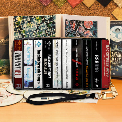 Backstreet Boys Albums Cassette Vintage Leather Long Wallet