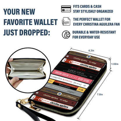 Christina Aguilera Albums Cassette Vintage Leather Long Wallet