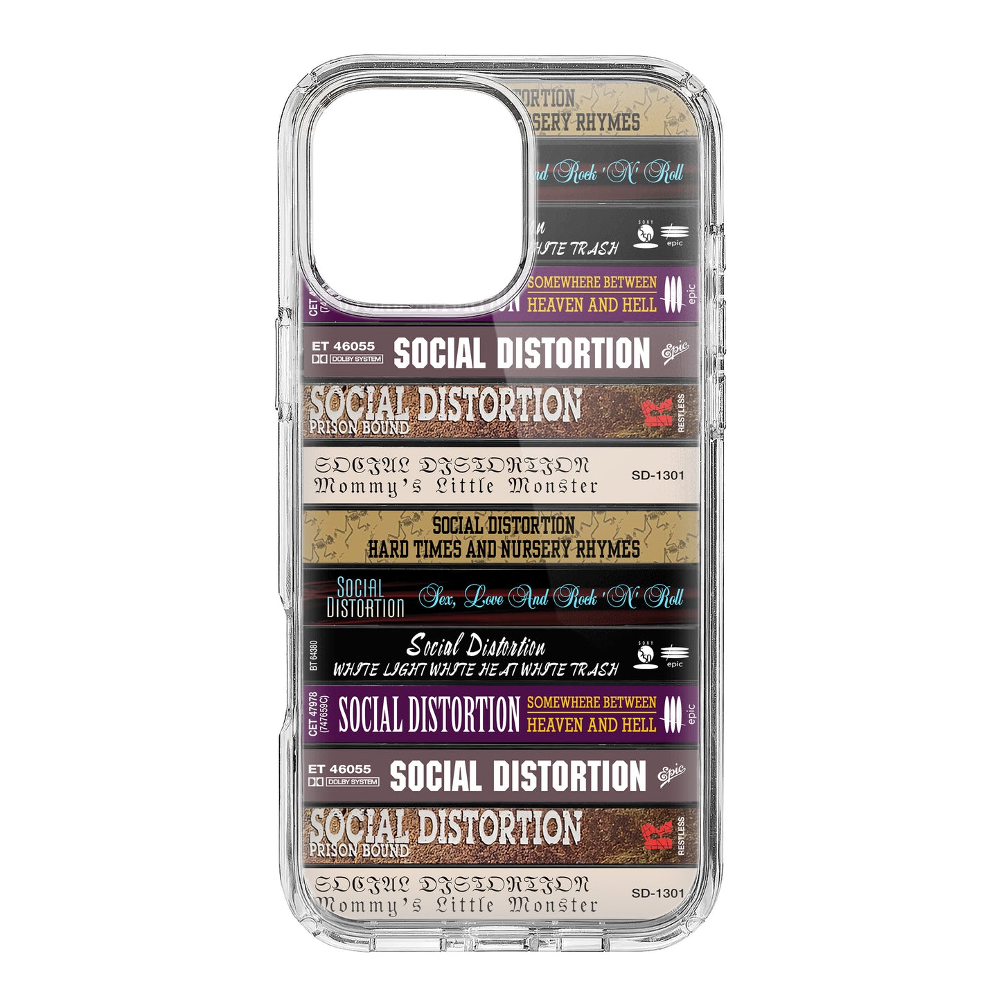 Social Distortion Albums Cassette Collection Retro Phone Case