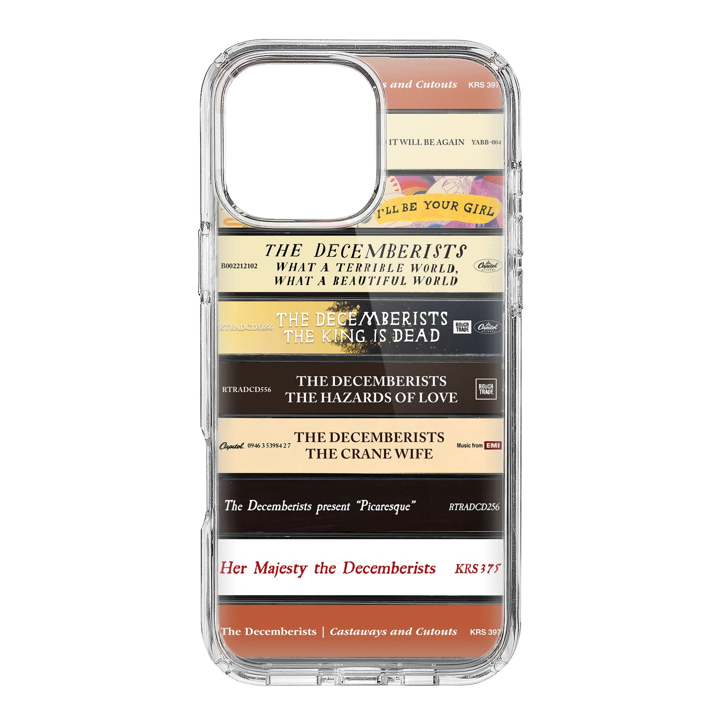 The Decemberists Albums Cassette Collection Retro Phone Case