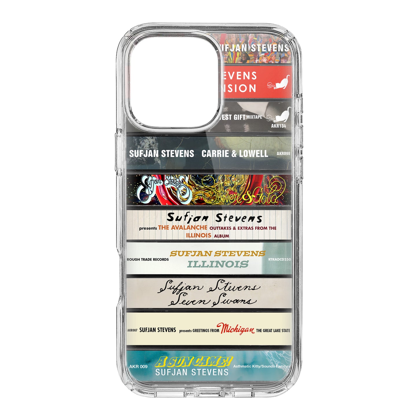 Sufjan Stevens Albums Cassette Collection Retro Phone Case