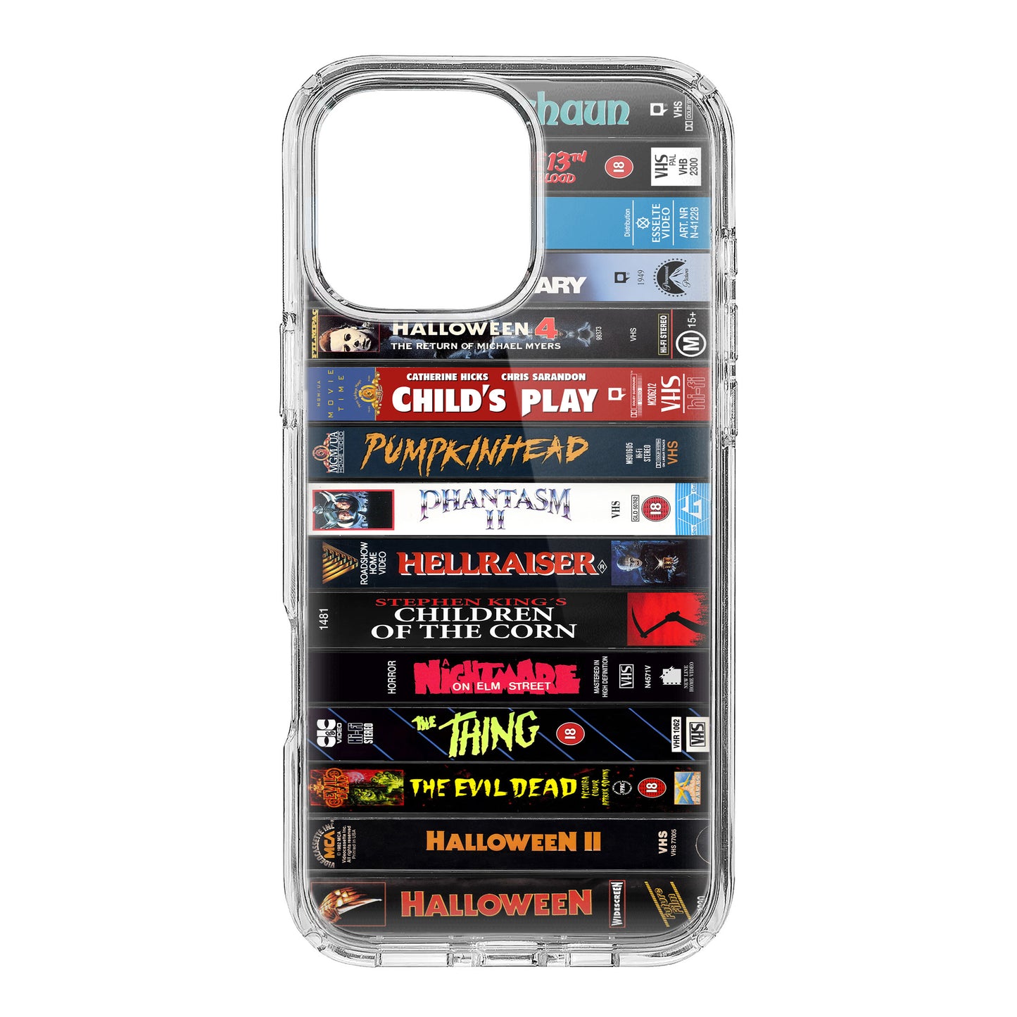 Iconic VHS Horror Movies Collection Phone Case