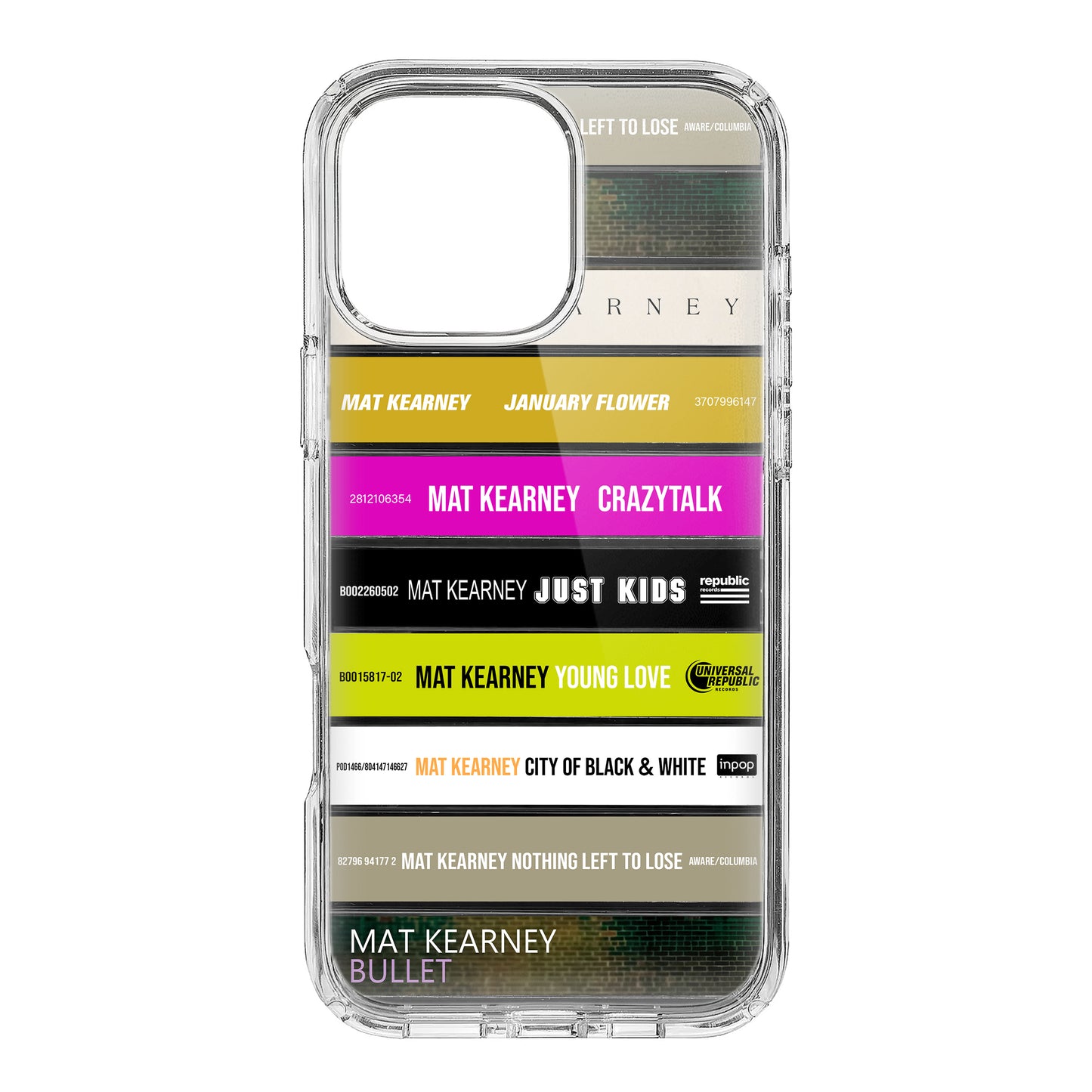 Mat Kearney Albums Cassette Collection Retro Phone Case