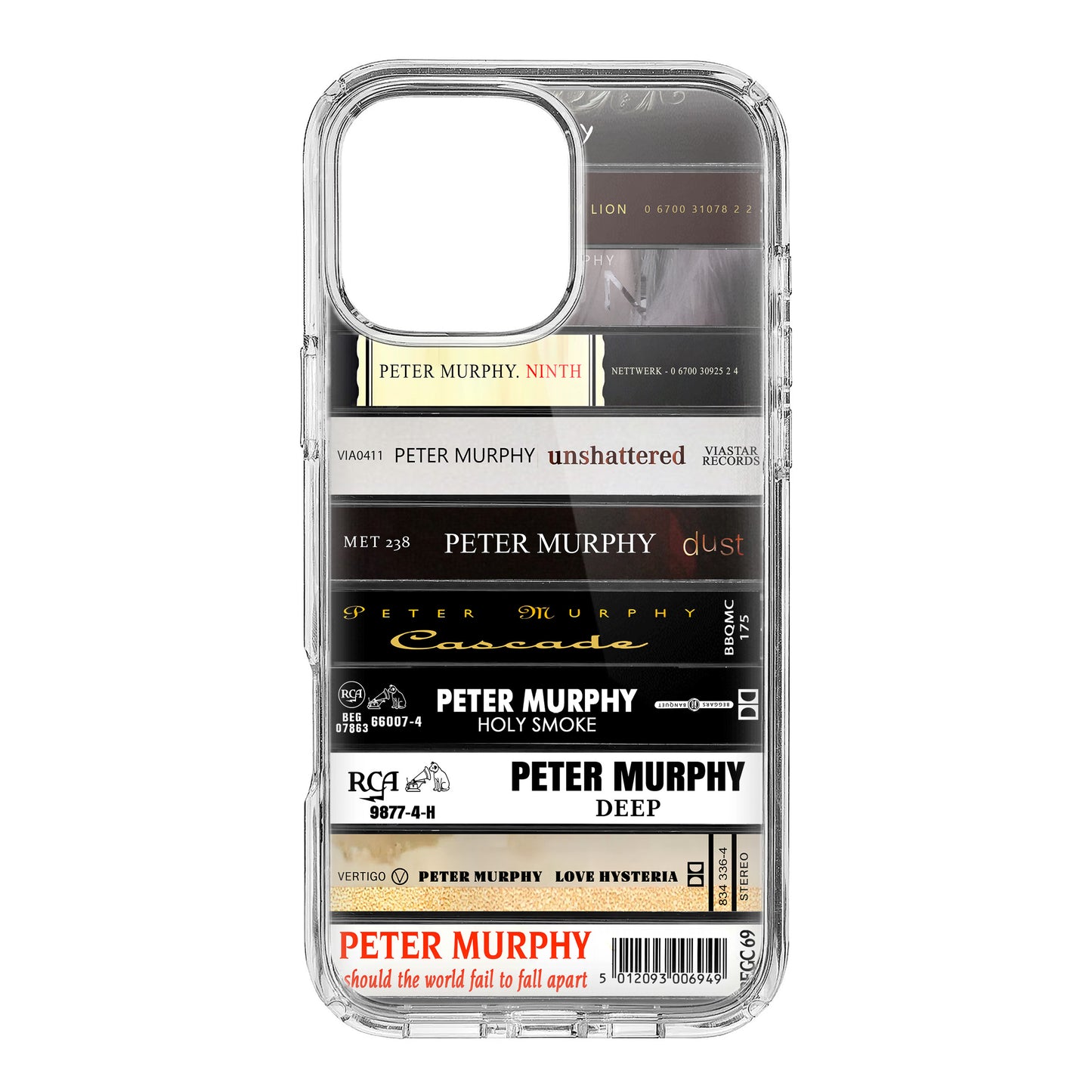 Peter Murphy Albums Cassette Collection Retro Phone Case