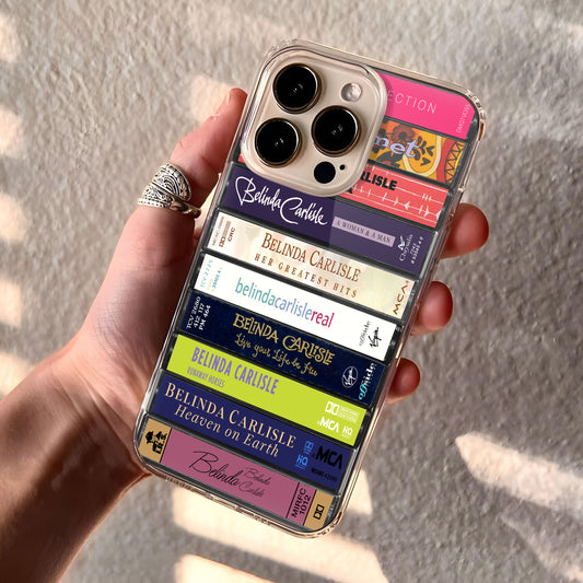 Belinda Carlisle Albums Cassette Collection Retro Phone Case
