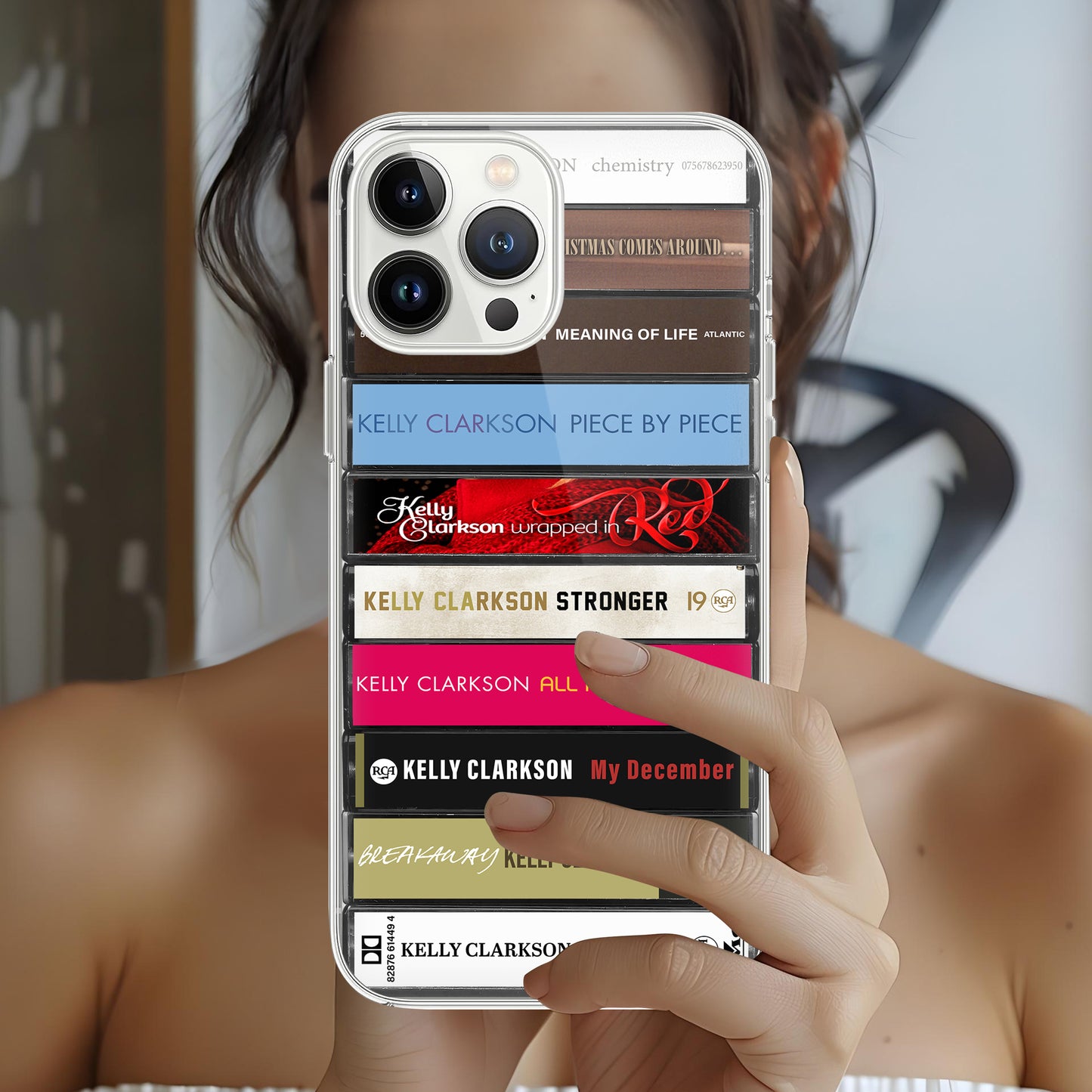 Kelly Clarkson Albums Cassette Collection Retro Phone Case