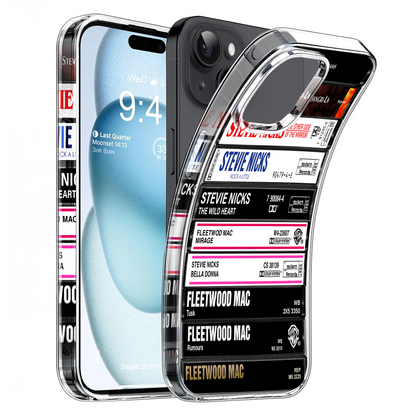 Stevie Nicks Albums Cassette Collection Retro Phone Case