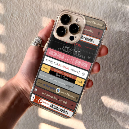 Christina Aguilera Albums Cassette Collection Retro Phone Case