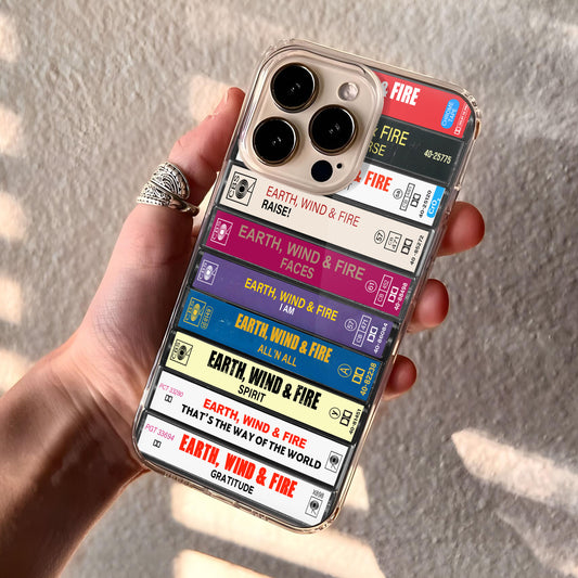 Earth, Wind and Fire Albums Cassette Collection Retro Phone Case