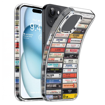 Country Music Albums Cassette Collection Retro Phone Case