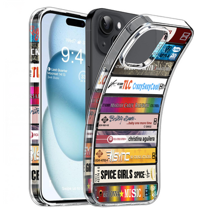 Classic 90s Pop Albums Cassette Collection Retro Phone Case