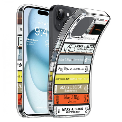 Mary J. Blige Albums Cassette Collection Retro Phone Case
