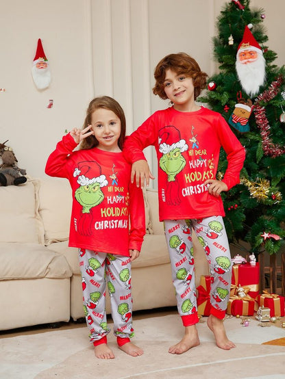 Funny Grinch Pajamas Set Family Matching Pajamas Set