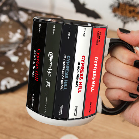 Cypress Hill Albums Cassette Collection Retro Accent Edge-to-Edge Printed Mug