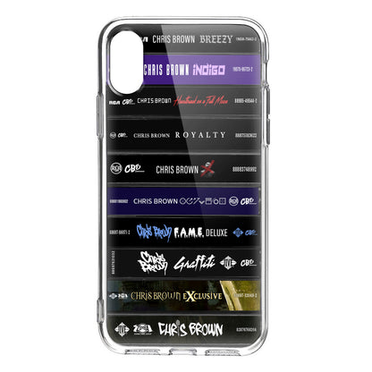 Chris Brown Albums Cassette Collection Retro Phone Case