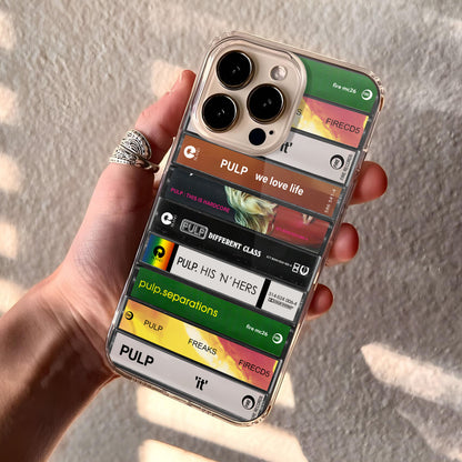 Pulp Albums Cassette Collection Retro Phone Case