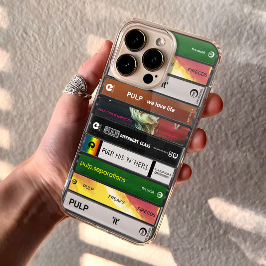 Pulp Albums Cassette Collection Retro Phone Case