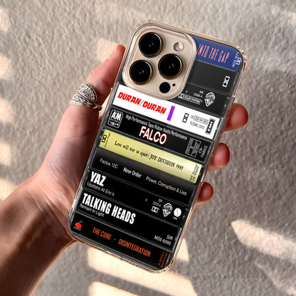 New Wave Music Albums Cassette Collection Retro Phone Case