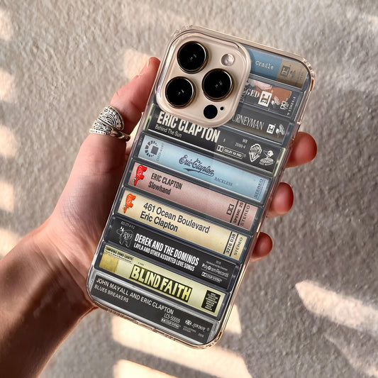 Eric Clapton Albums Cassette Collection Retro Phone Case