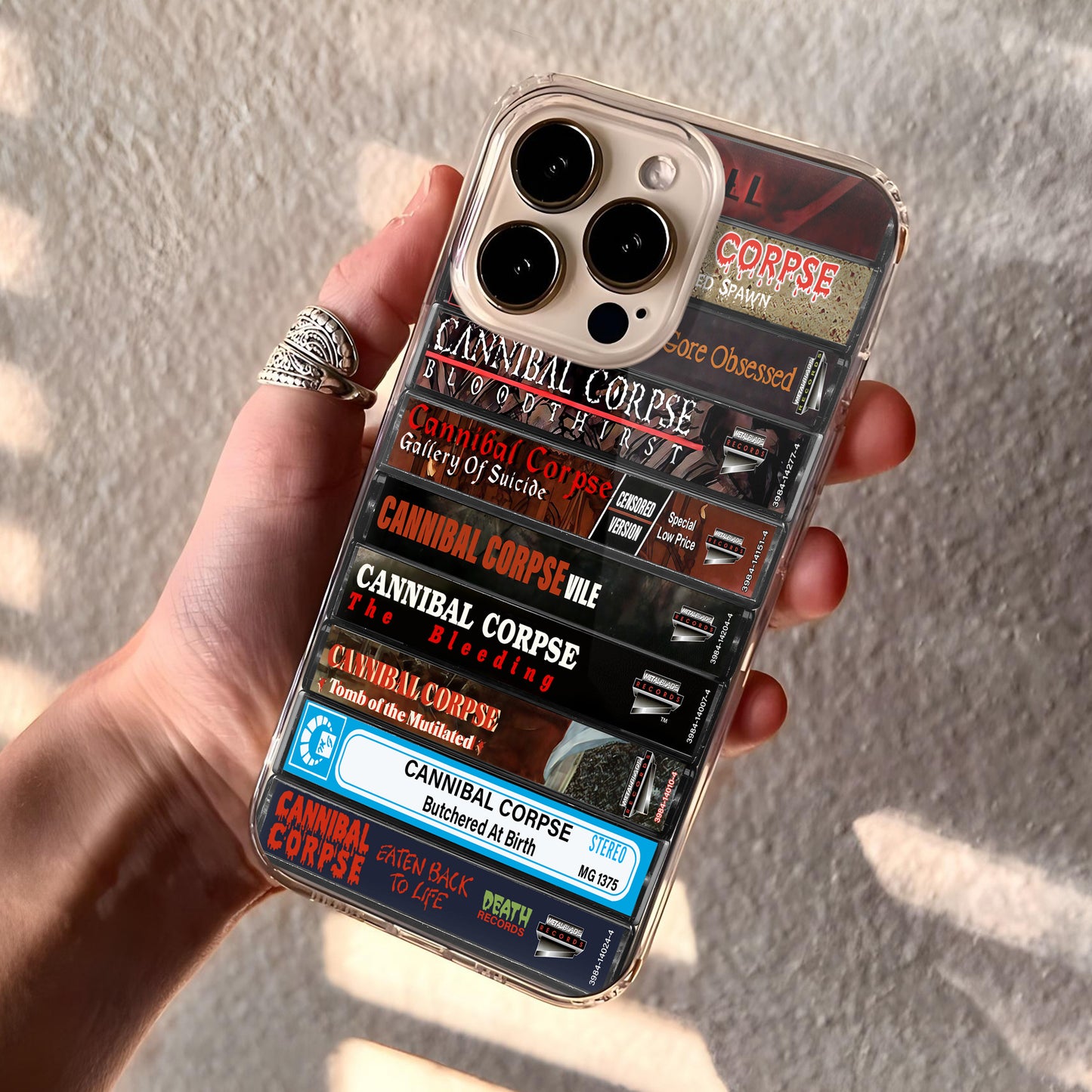 Cannibal Corpse Albums Cassette Collection Retro Phone Case