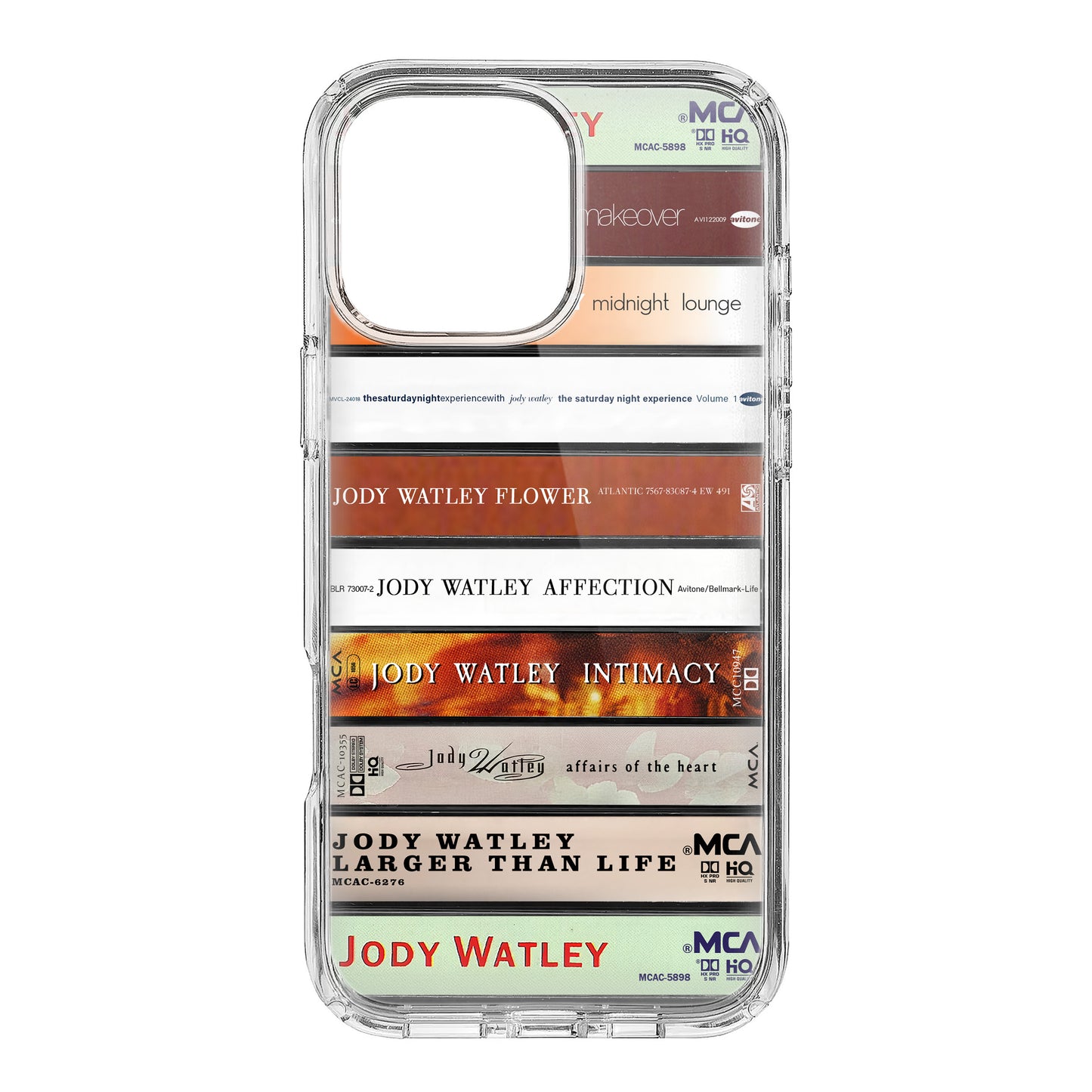 Jody Watley Albums Cassette Collection Retro Phone Case