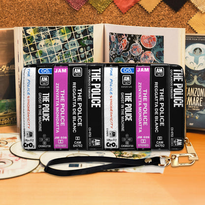The Police Albums Cassette Vintage Leather Long Wallet