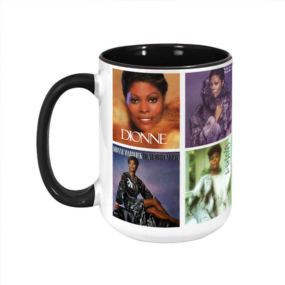 Dionne Warwick Albums Cover Collection Retro Mug