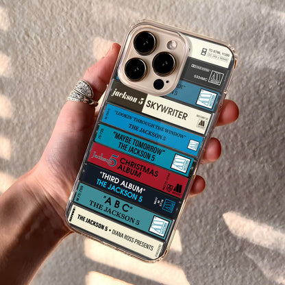 The Jackson 5 Albums Cassette Collection Retro Phone Case