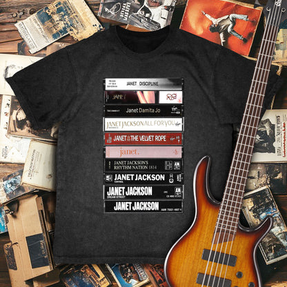 Janet Jackson Albums Cassette Retro Collection Premium Unisex T-Shirt