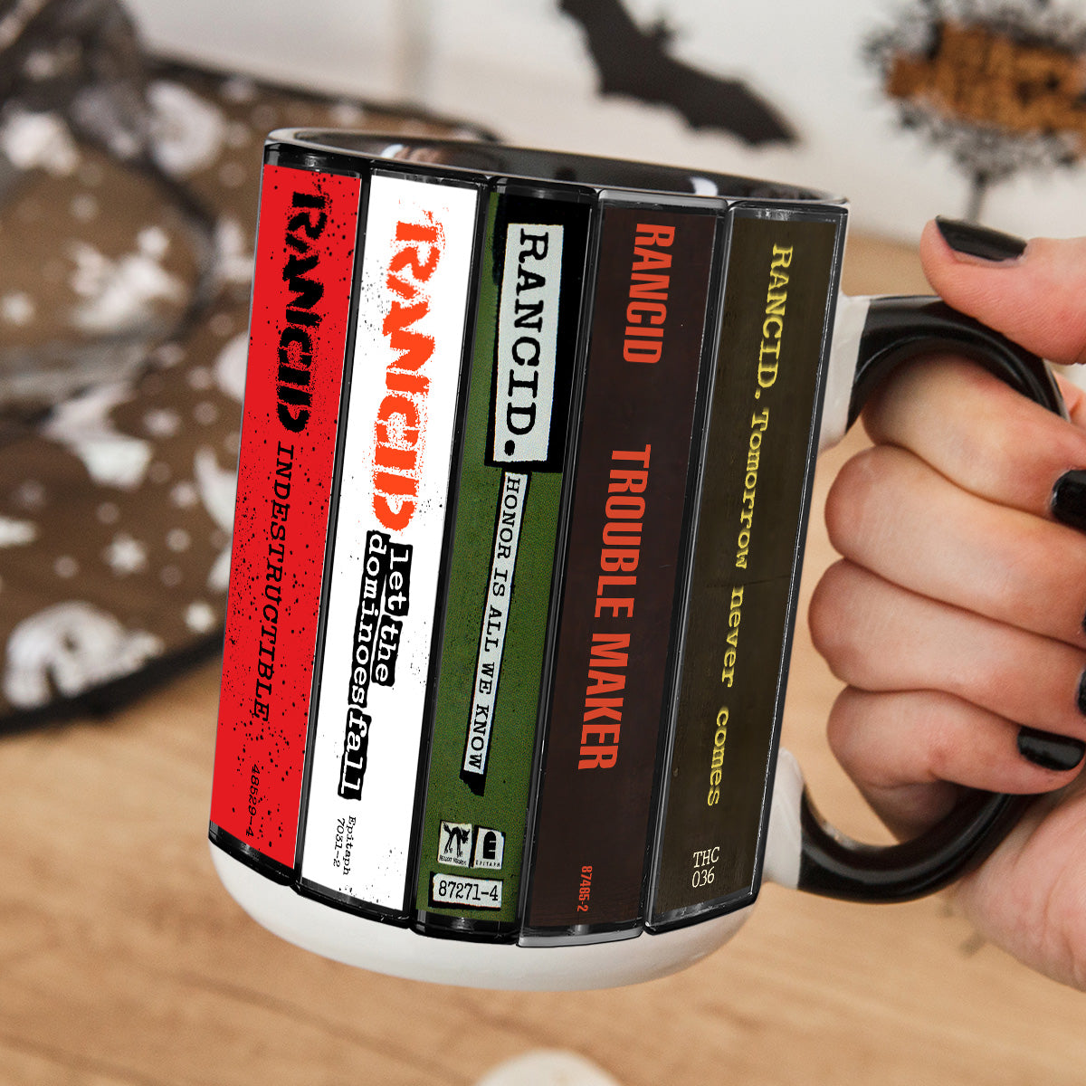 Rancid Albums Cassette Collection Retro Accent Mug