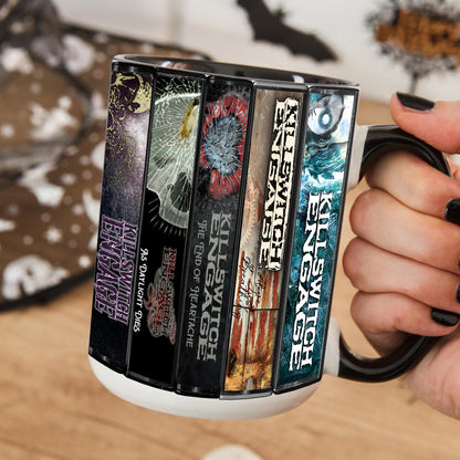 Killswitch Engage Albums Cassette Collection Retro Accent Mug