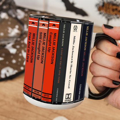 Millie Jackson Albums Cassette Collection Retro Accent Mug